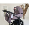 Коляска 2 в 1 Adamex Olivia CR224 (сиреневая ткань - сиреневая кожа в перфорацию)