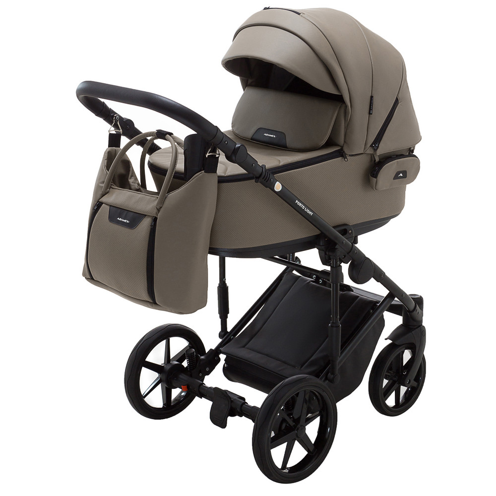 Коляска 2 в 1 Adamex Porto Light SA-9 ECO кожа 100%