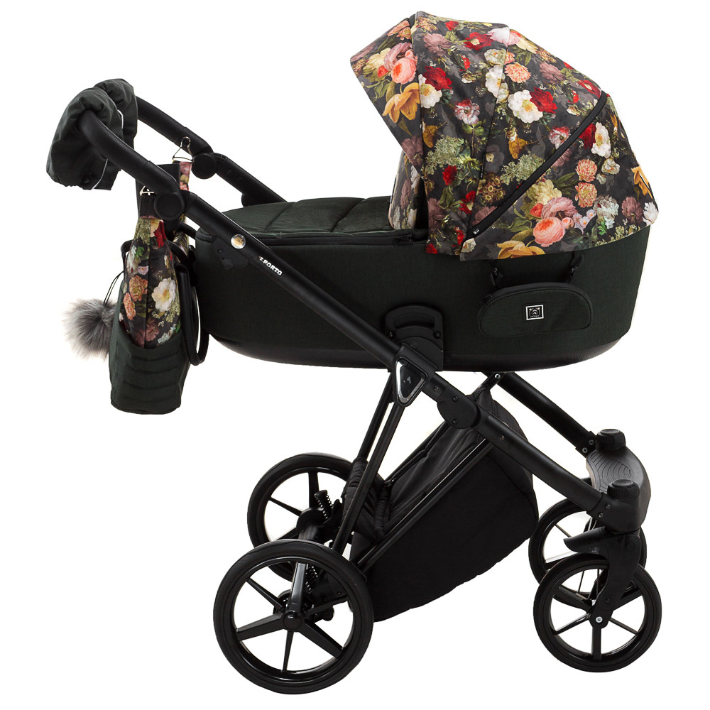 Коляска 2 в 1 Adamex Porto Flowers 6
