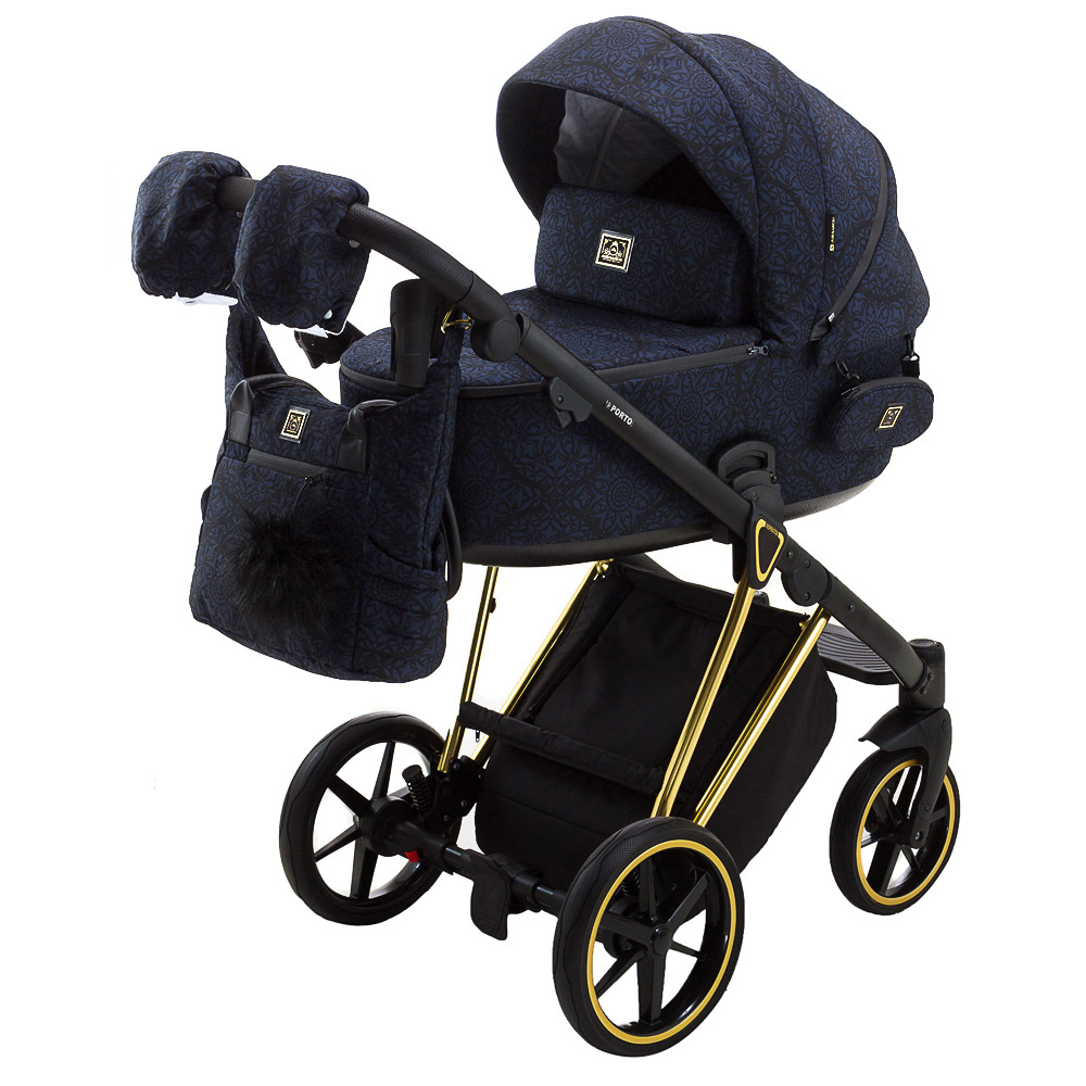 Коляска 2 в 1 Adamex Porto TK-605 Special Edition (Gold) 