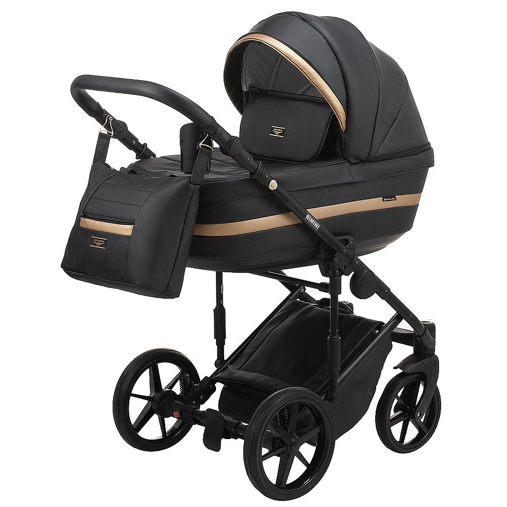 Коляска 2 в 1 Adamex Rimini ECO кожа 100% RI-203