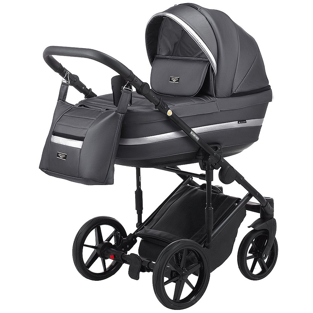 Коляска 2 в 1 Adamex Rimini ECO кожа 100% RI-211