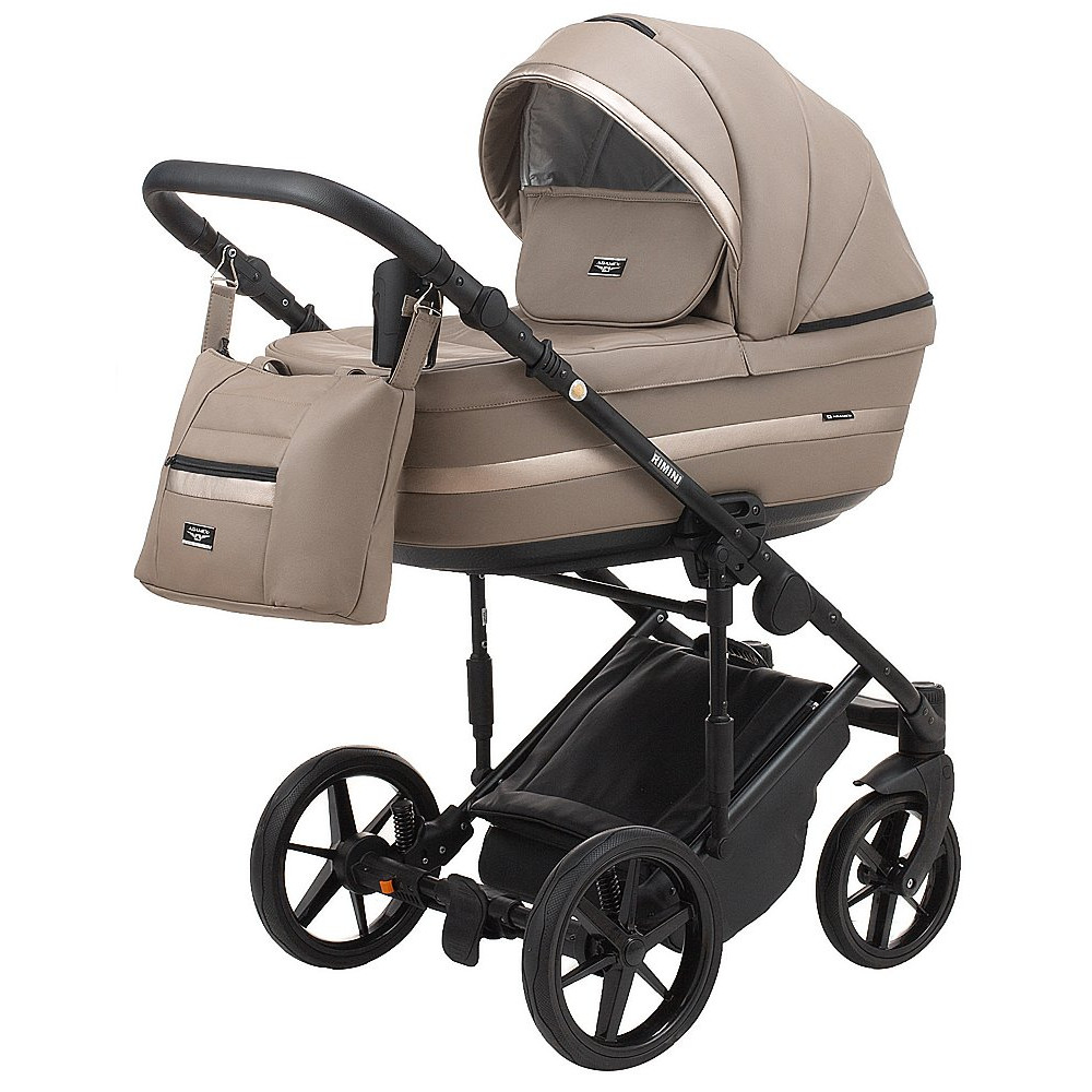 Коляска 2 в 1 Adamex Rimini ECO кожа 100% RI-213