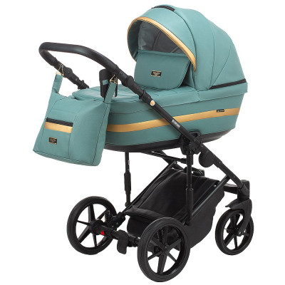 Коляска 2 в 1 Adamex Rimini ECO кожа 100% RI-233