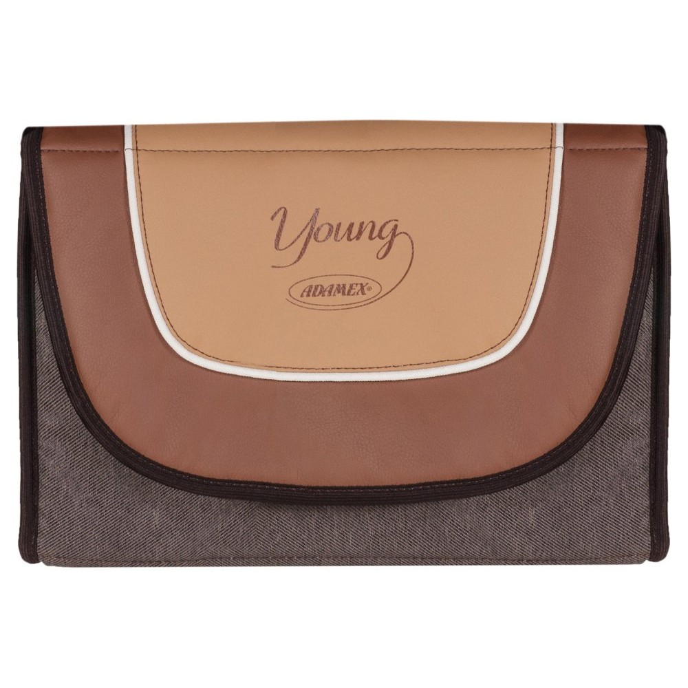 Коляска-трансформер Adamex Young Шоколад, карамель (Адамекс Янг шкіра)