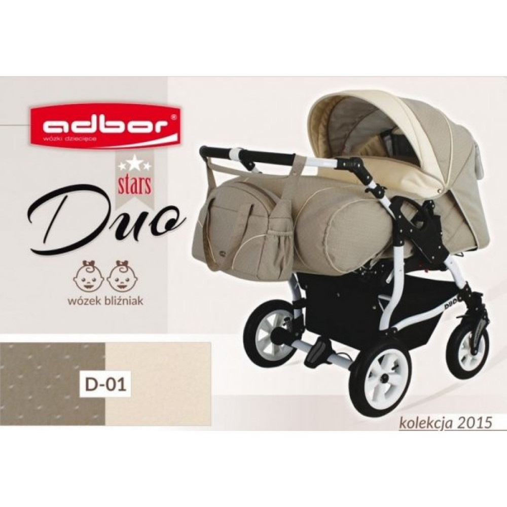 Коляска для двійні Adbor Duo Stars 01 (Адбор Дуо Старс 01)