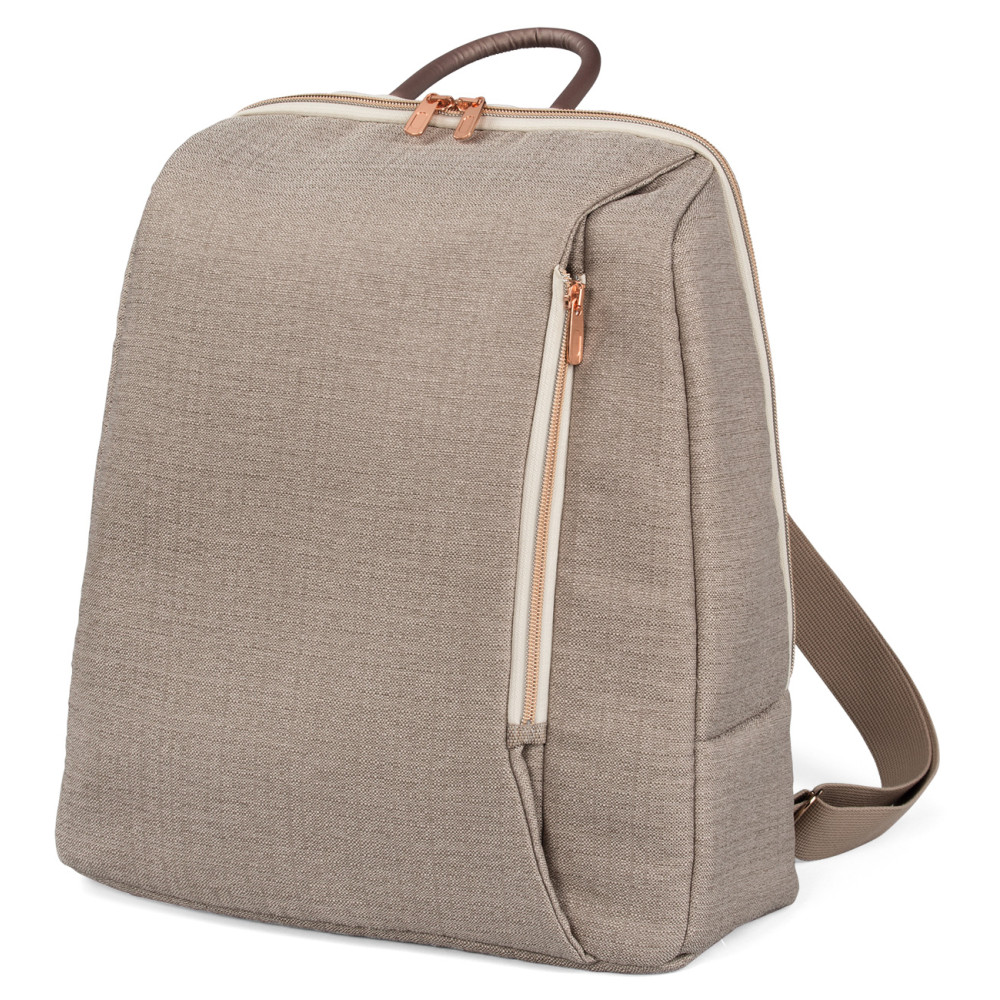 Peg Perego Backpack - рюкзак для детской коляски Peg Perego, практичный, стильный, рюкзак для мамы и малыша с ковриком для пеленания • Mon Amour (розовое золото)