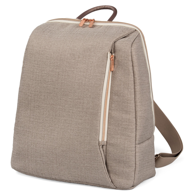 Peg Perego Backpack - рюкзак для дитячої коляски Peg Perego, практичний, стильний, рюкзак для мами та малюка з килимком для сповивання • Mon Amour (рожеве золото)