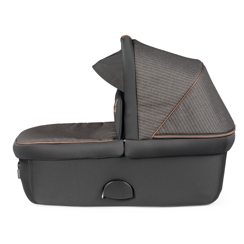 Peg Perego Culla Grande - люлька для дитячої коляски Peg Perego, простора люлька для новонароджених • 500 (коричнева з лінією)