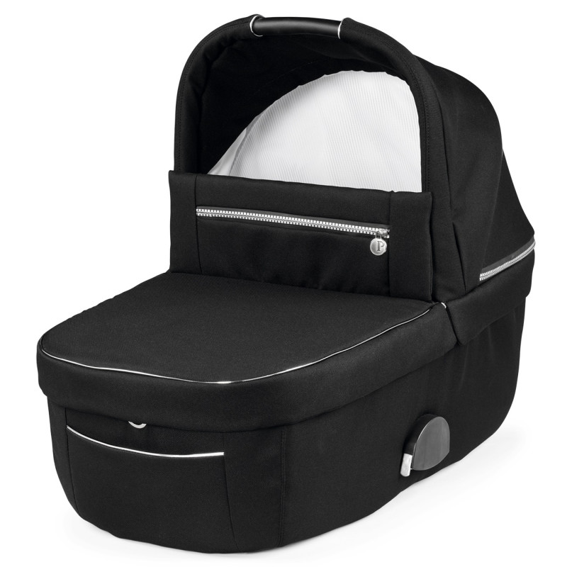 Peg Perego Culla Grande - люлька для детской коляски Peg Perego, просторная люлька для новорожденных • Black Shine