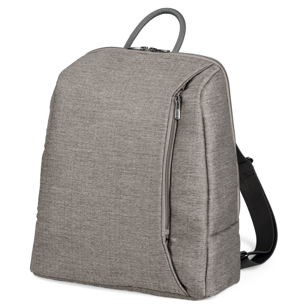 Peg Perego Backpack - рюкзак для детской коляски Peg Perego, практичный, стильный, рюкзак для мамы и малыша с ковриком для пеленания • City Grey