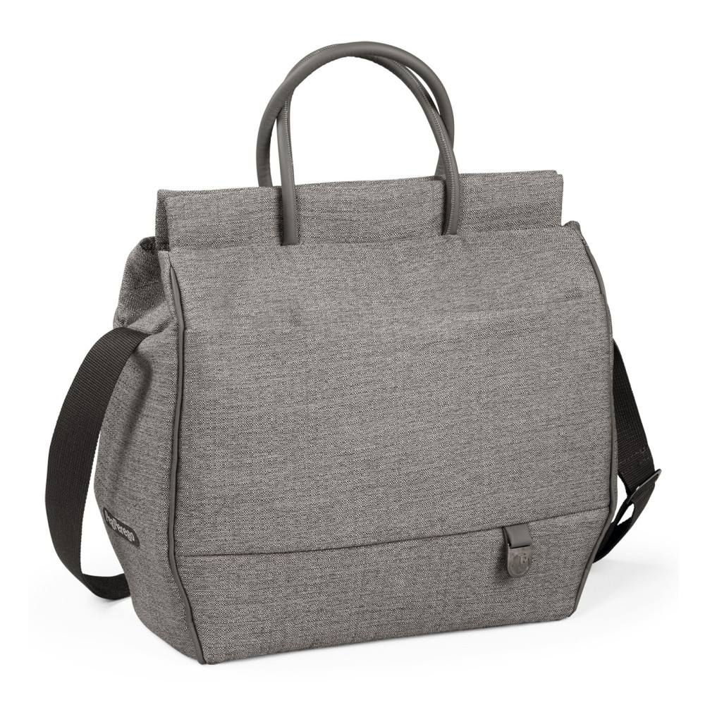 Peg Perego Borsa - стильна та функціональна сумка для дитячої коляски Peg Perego, сумка для мами та малюка • City Grey