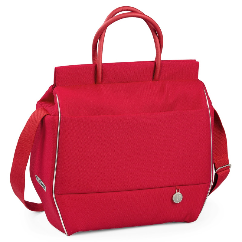 Peg Perego Borsa - стильна та функціональна сумка для дитячої коляски Peg Perego, сумка для мами та малюка • Red Shine