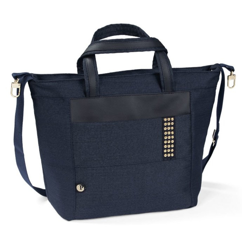 Peg Perego Borsa - стильна та функціональна сумка для дитячої коляски Peg Perego, сумка для мами та малюка • Rock Navy