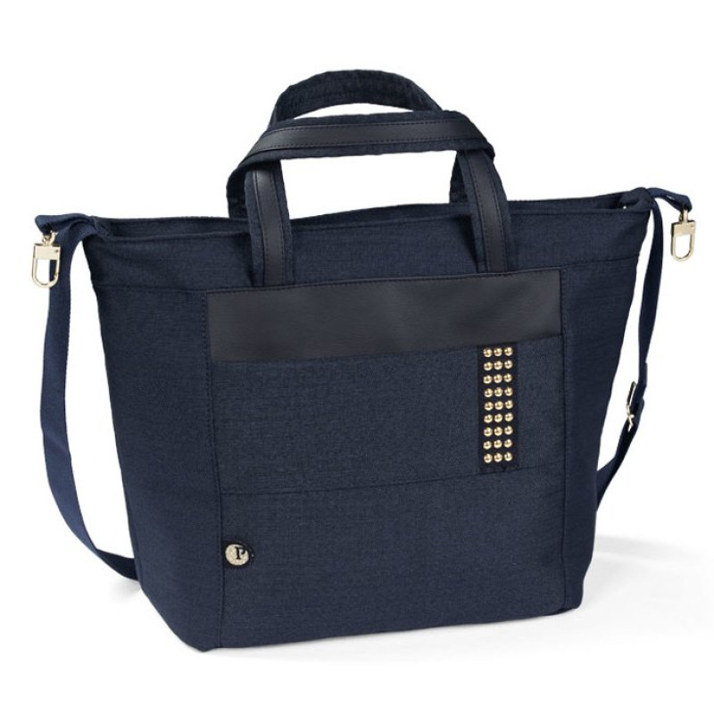 Peg Perego Borsa - стильная и функциональная сумка для детской коляски Peg Perego, сумка для мамы и малыша • Rock Navy
