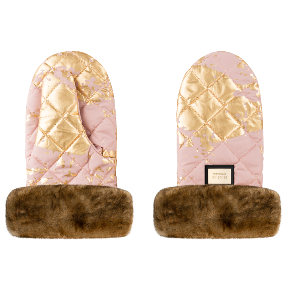 Рукавицы для коляски Bjallra of Sweden Pink Golden (8069875)