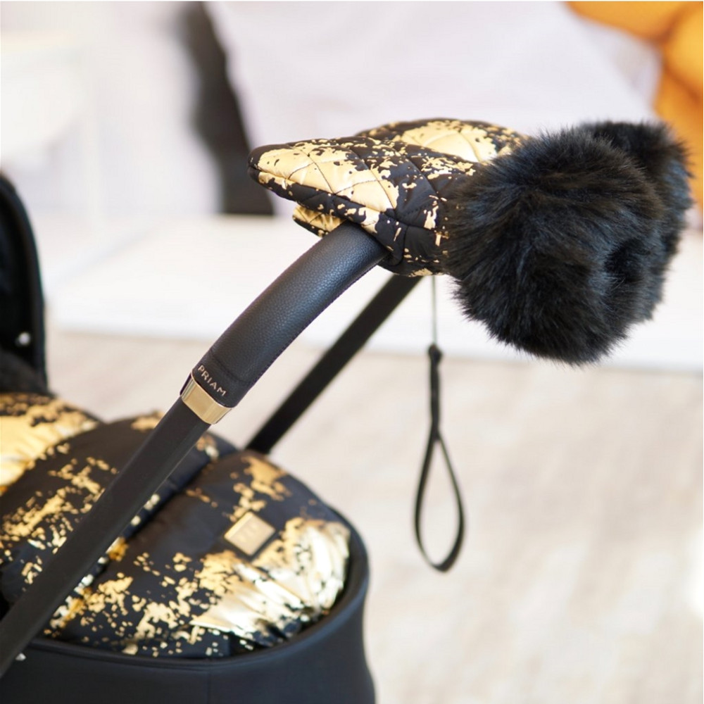 Рукавиці для коляски Bjallra of Sweden Black Golden (8069876)