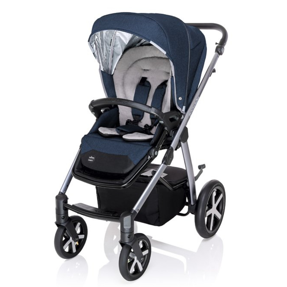 Коляска 2 в 1 Baby Design Husky NR 2020 03 Navy