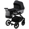 Коляска 2 в 1 Bair Kiwi Soft BKS-00/22 черный - светло-серый