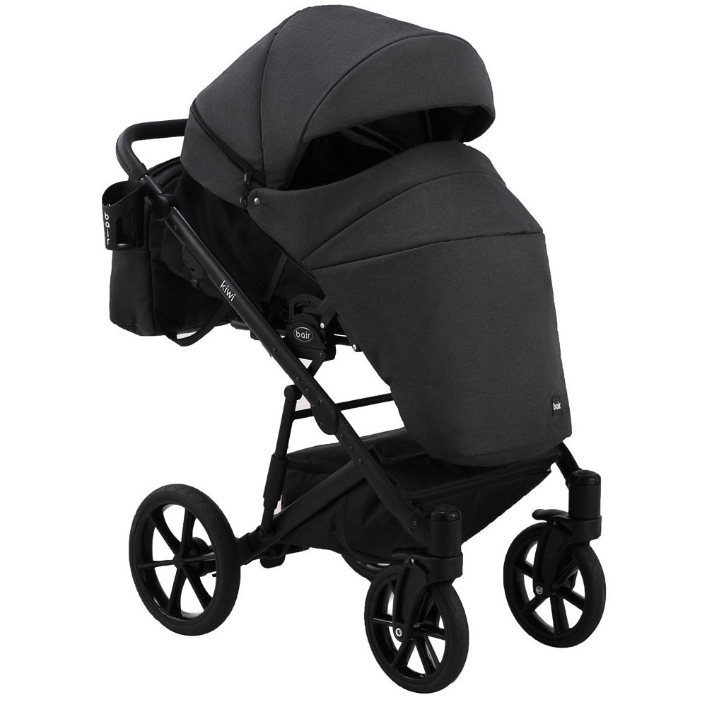 Коляска 2 в 1 Bair Kiwi Soft BKS-00/22 черный - светло-серый Коляска 2 в 1 Bair Kiwi Soft BKS-00/22 черный - светло-серый