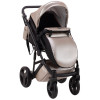 Коляска 2 в 1 Bair Leo Plus кожа 100% LP-39 бежевый перламутр