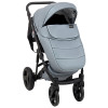 Коляска 2 в 1 Bair Mirello Plus кожа 100% MP-32 серый перламутр - черный