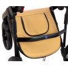 Коляска 2 в 1 Bair Mirello Plus кожа 100% MP-38 золото перламутр - черный