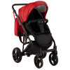 Коляска 2 в 1 Bair Mirello кожа 100% M-10/30 красный - черный
