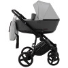 Коляска 2 в 1 Bair Mirello кожа 100% M-34/30 яркая мята - черный