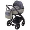 Коляска 2 в 1 Bair Mirello кожа 100% М-33/32 графит - серый