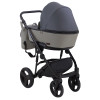 Коляска 2 в 1 Bair Mirello кожа 100% М-33/32 графит - серый