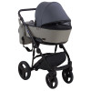 Коляска 2 в 1 Bair Mirello кожа 100% М-33/32 графит - серый