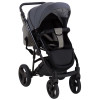 Коляска 2 в 1 Bair Mirello кожа 100% М-33/32 графит - серый