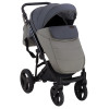 Коляска 2 в 1 Bair Mirello кожа 100% М-33/32 графит - серый