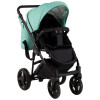 Коляска 2 в 1 Bair Mirello кожа 100% M-34/30 яркая мята - черный
