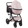 Коляска 2 в 1 Bair Mirello Plus кожа 100% MP-02 розовый перламутр - черный