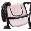 Коляска 2 в 1 Bair Mirello Plus кожа 100% MP-02 розовый перламутр - черный