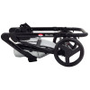 Коляска 2 в 1 Bair Mirello Plus кожа 100% MP-31 серебро перламутр - черный