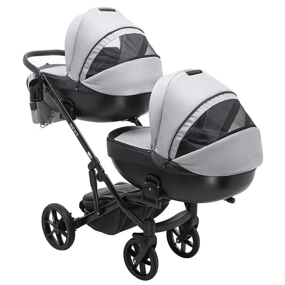 Коляска для двойни Bair Next Duo Soft 31 серый