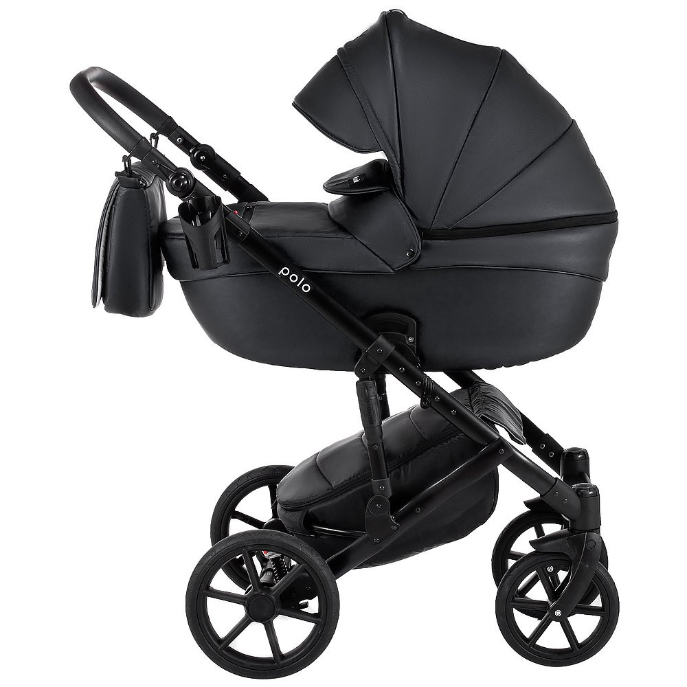 Коляска 2 в 1 Bair Polo (Black) кожа 100% 32 Коляска 2 в 1 Bair Polo (Black) кожа 100% 32