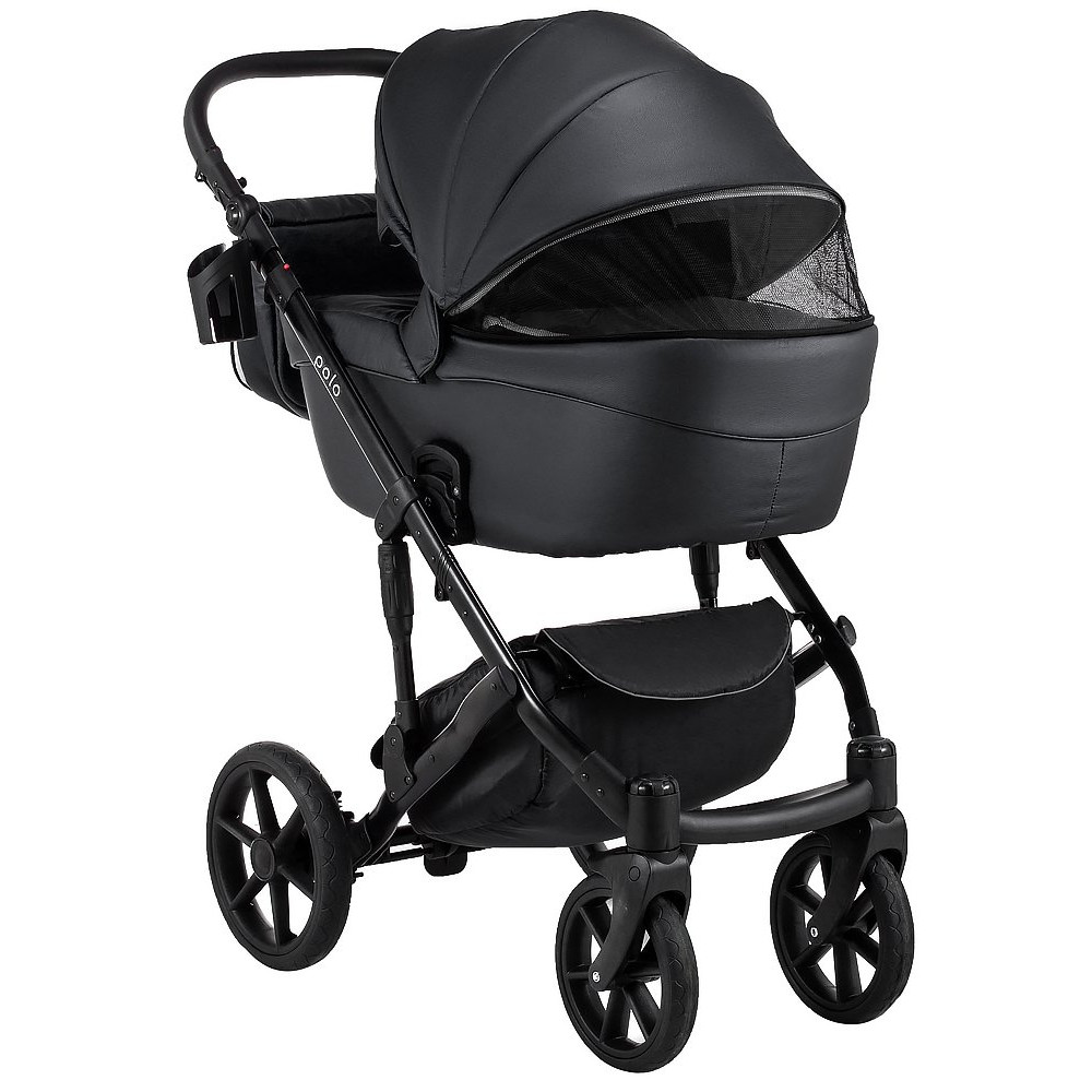 Коляска 2 в 1 Bair Polo (Black) кожа 100% 32 Коляска 2 в 1 Bair Polo (Black) кожа 100% 32