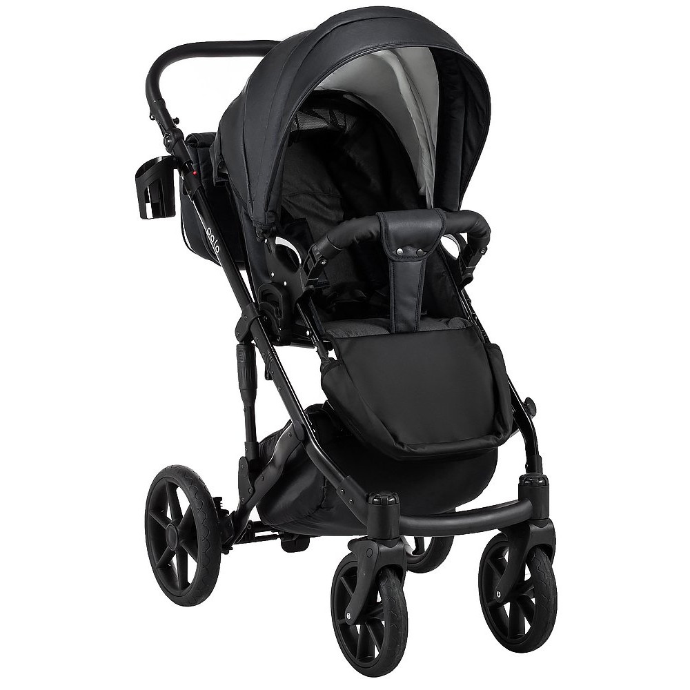 Коляска 2 в 1 Bair Polo (Black) кожа 100% 32 Коляска 2 в 1 Bair Polo (Black) кожа 100% 32
