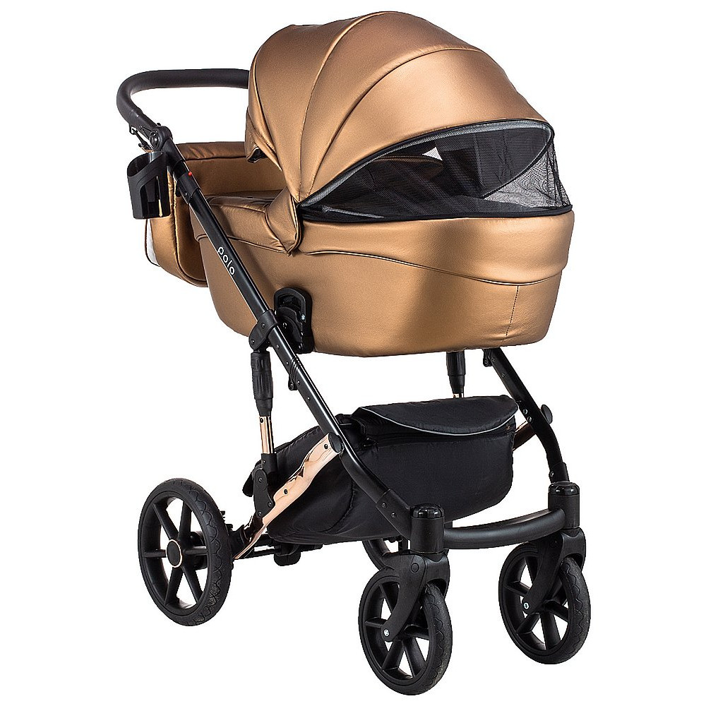 Коляска 2 в 1 Bair Polo (Cooper) кожа 100% 28C бронза (перламутр) Коляска 2 в 1 Bair Polo (Cooper) кожа 100% 28C бронза (перламутр)