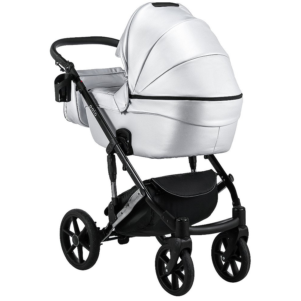 Коляска 2 в 1 Bair Polo (Silver) шкіра 100% 27S
