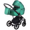 Коляска 2 в 1 Bair Polo (Silver) кожа 100% 29S