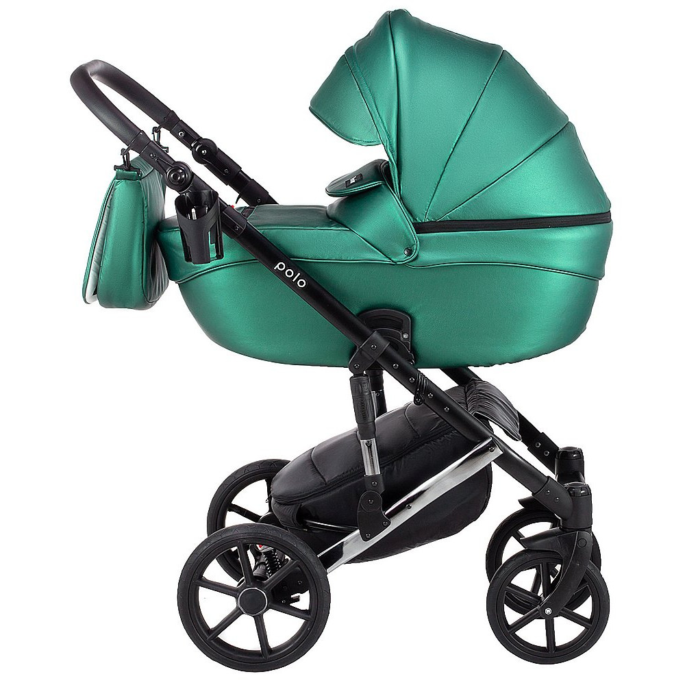 Коляска 2 в 1 Bair Polo (Silver) кожа 100% 29S Коляска 2 в 1 Bair Polo (Silver) кожа 100% 29S