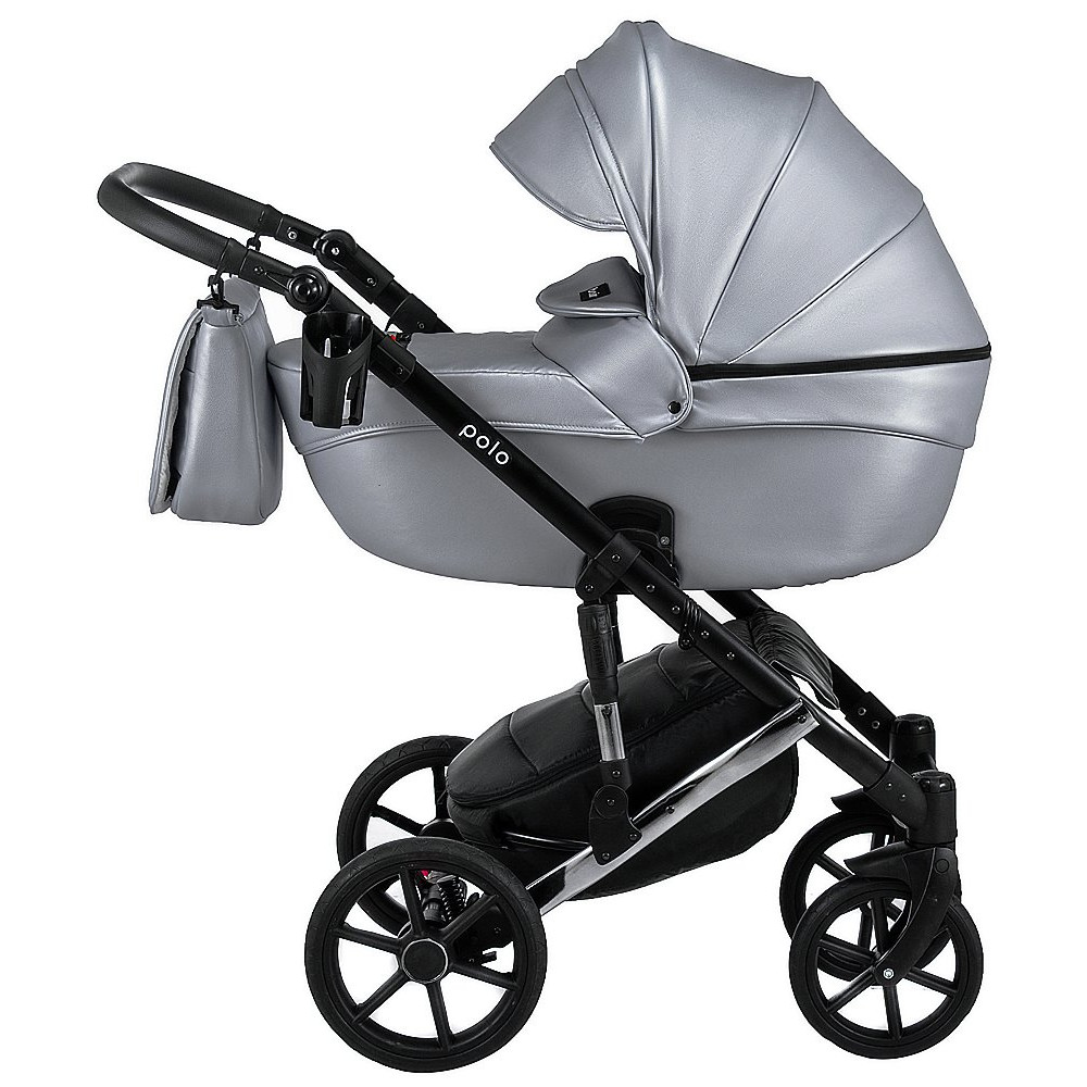 Коляска 2 в 1 Bair Polo (Silver) кожа 100% 31S Коляска 2 в 1 Bair Polo (Silver) кожа 100% 31S