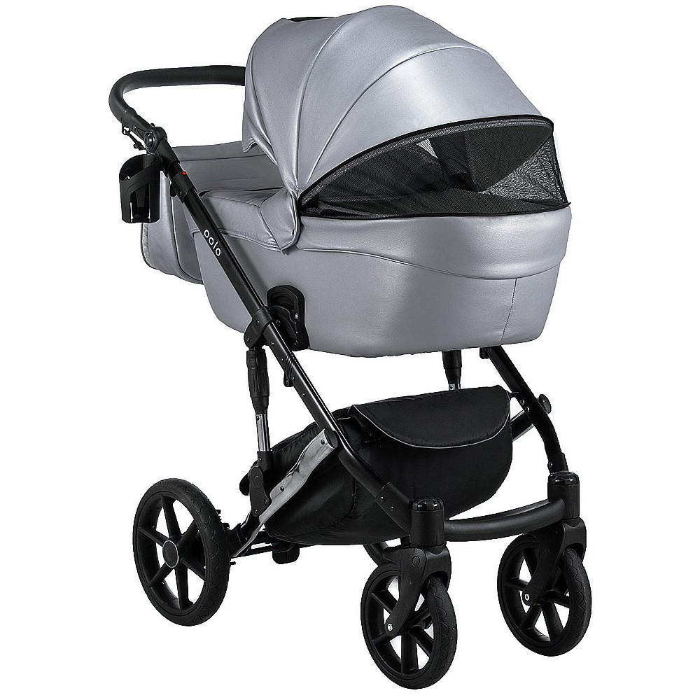 Коляска 2 в 1 Bair Polo (Silver) кожа 100% 31S Коляска 2 в 1 Bair Polo (Silver) кожа 100% 31S