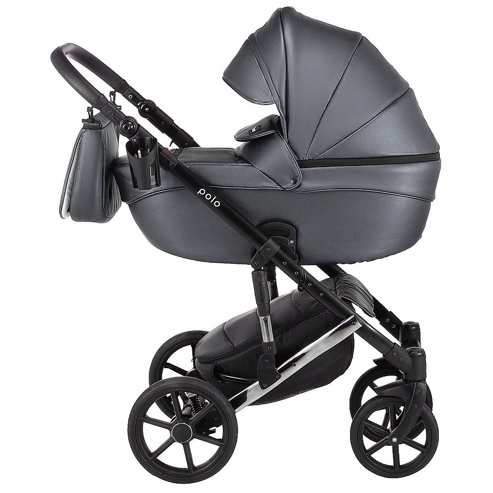 Коляска 2 в 1 Bair Polo (Silver) кожа 100% 33S Коляска 2 в 1 Bair Polo (Silver) кожа 100% 33S