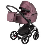 Коляска 2 в 1 Bair Polo (Silver) кожа 100% 34S